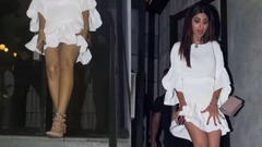 Shilpa Shetty EMBARRASSING Moment In Short White Dress