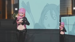 被害妄想携帯女子(皮衣版)