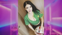 性感足球宝贝助力国安 豪乳黑丝挺御林军夺三分