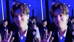 鹿晗 - 鹿晗 芭莎慈善夜一直播 后台 采访 17/09/09