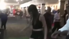 美腿热裤 性感妹纸颠球完爆众挑战者