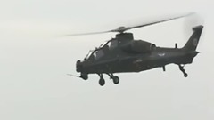 中国陆军“风雷”飞行表演队 直升机博览会开幕