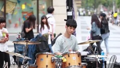 街头架子鼓演奏<王妃>