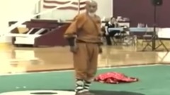 少林寺住持在世界武术大会上,随便露几招让外国人呆了!