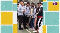 王俊凯 - 王俊凯参加校运动会 人群中依旧显眼