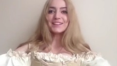 Try On The 18th Century Super Tight Corset Waist Skirt