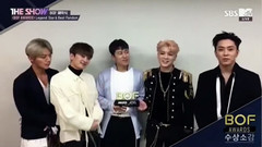 水晶男孩 - Legend Star获奖感言- The Show BOF特辑现场版 17/10/31