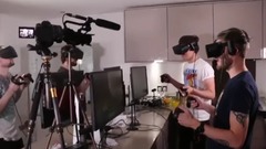 Everyone in the room has a headset