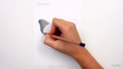 如何用用彩铅笔画一只小蝴蝶