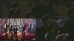 EXO台下观看SUPER JUNIOR 'Black Suit'