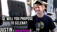 Justin Bieber,Selena Gomez - 比伯被狗仔追问是否会向女友Selena求婚!