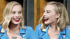Margot Robbie - 当小丑女得知自己获得2017年SAG提名反应!!