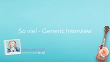 Sarah Jane Scott - So viel (Generic Interview)
