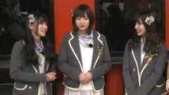 NMB48 - のミニスカ姿に感動"寒いだろ?""NMB48 のナイショで限界突破!~ボコスカガチンコ対決~"番組取材会1