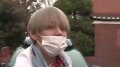 花美男JIN的机场韩服时尚