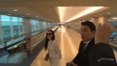 机场巧遇jessica视频一则