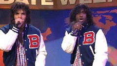 Two Teenagers Dressed As Werewolves