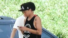 进场彩排前跳舞