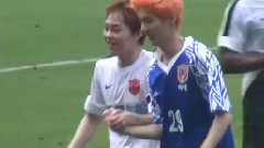 亚洲梦想杯足球赛中场退场