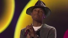Pharrell Williams - Come Get It Bae & Blurred Lines & Get Lucky & Happy iHeartradio音乐盛典2014 现场版