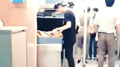 仁川机场 迷糊鹿晗