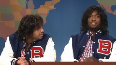 Two Teenagers Dressed As Werewolves