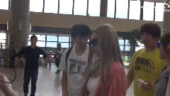 金浦机场出境前往日本