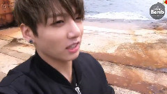 田柾国自拍 带你看大海和海鸥